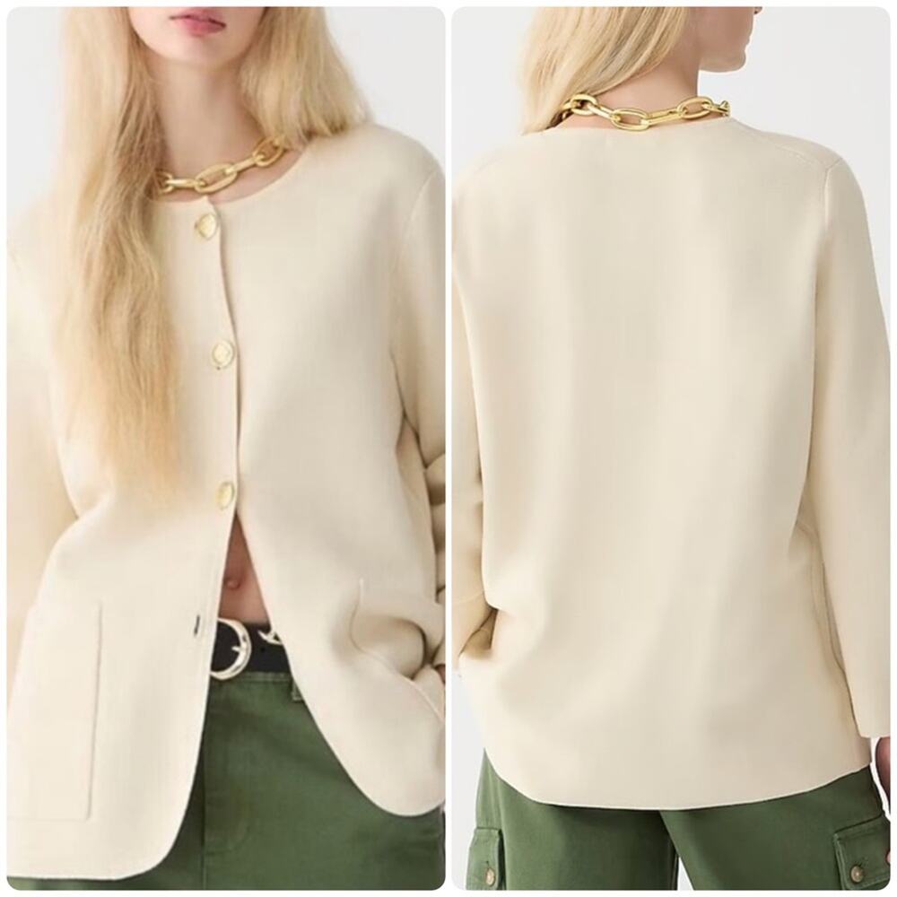 J.Crew Giselle Sweater-blazer Bleached Sand